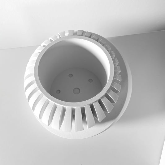 Dilimli Küre Modern Saksı