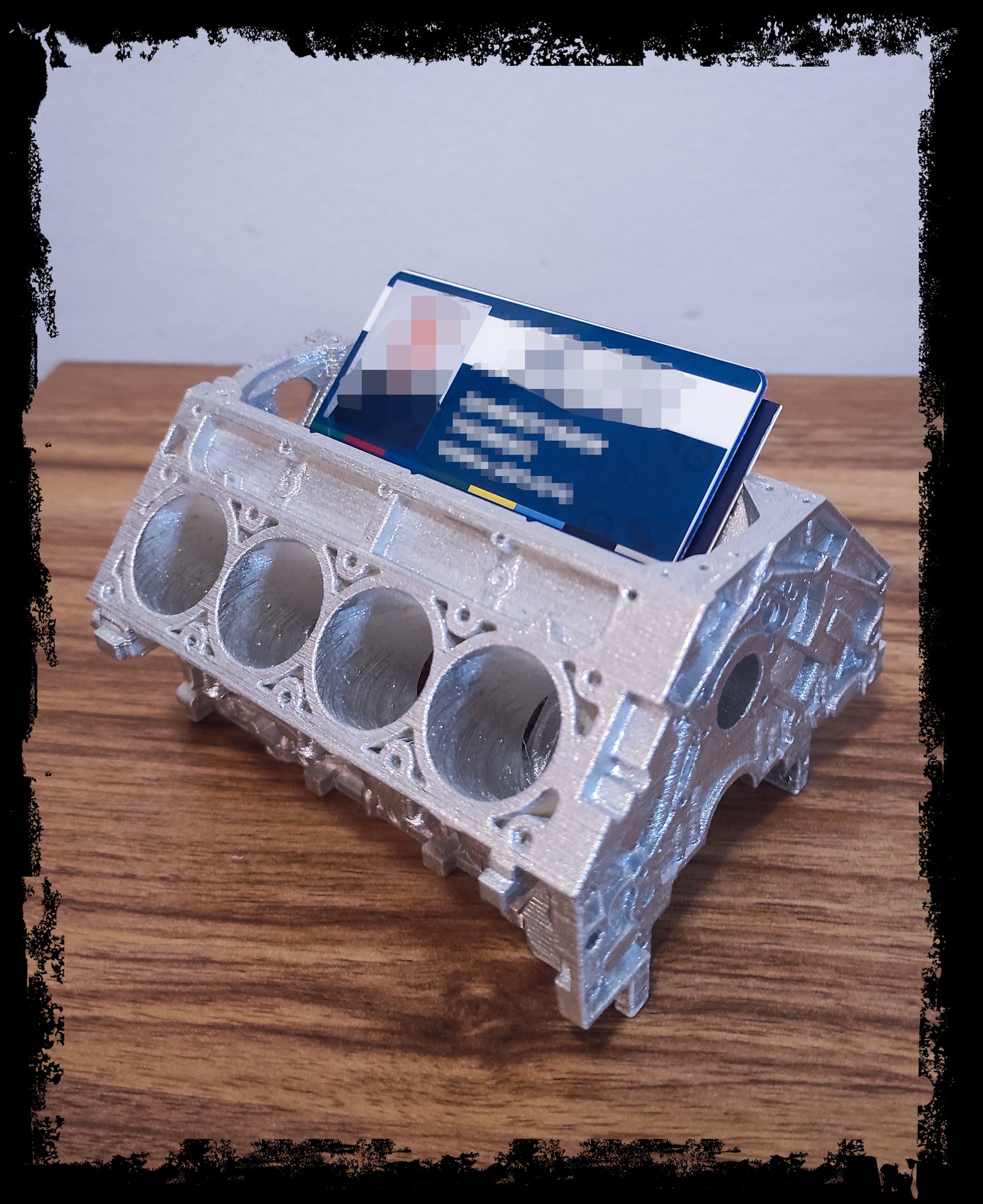 V8 Motor Blok Kartvizit ve Kalemlik