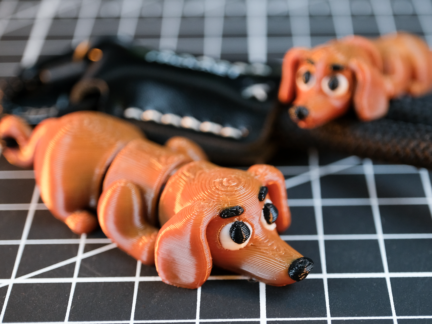 Esnek Mini Dachshund Oyuncak/Anahtarlık
