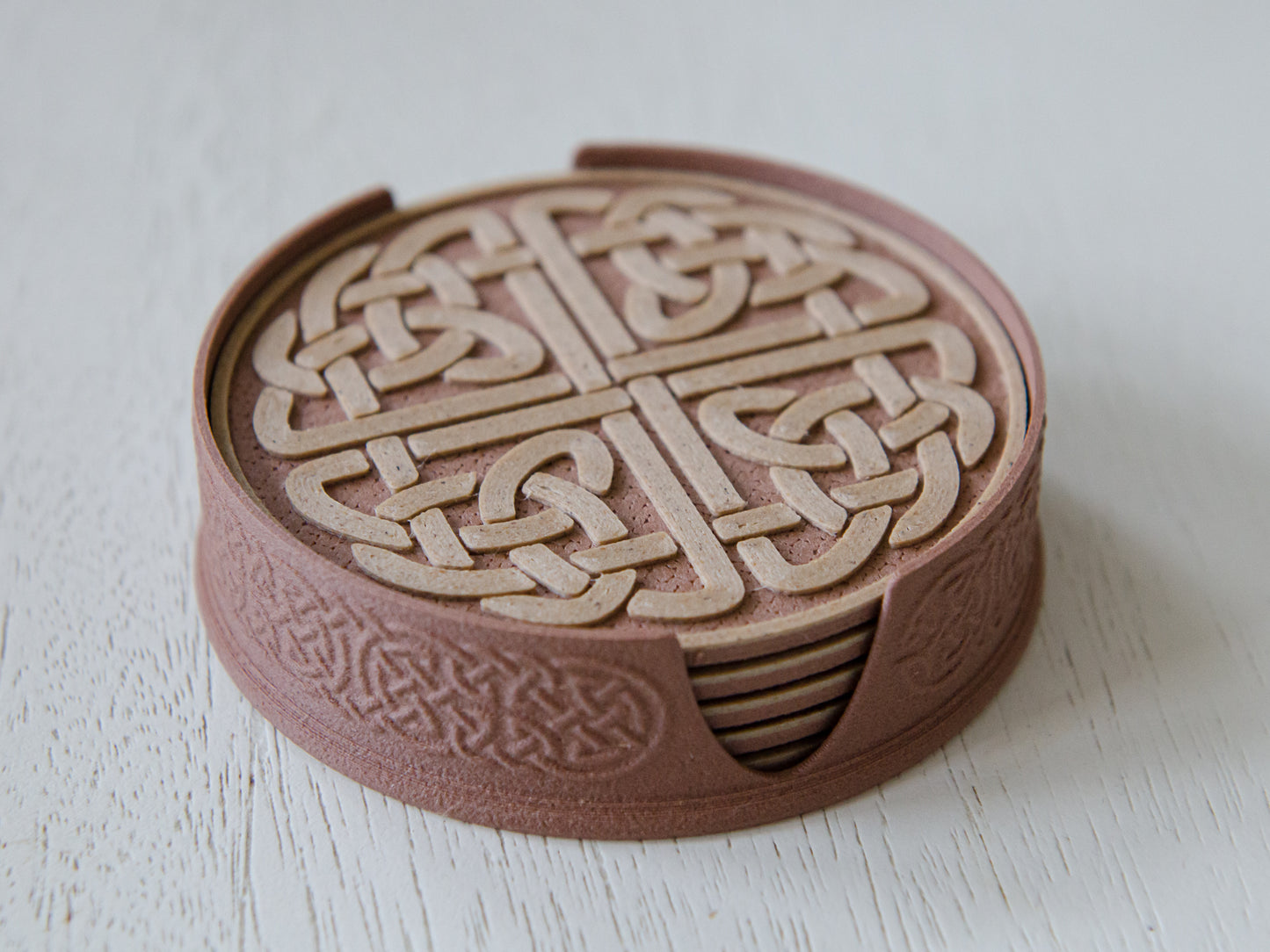 Keltik Bardak Altlığı ve Tutucu