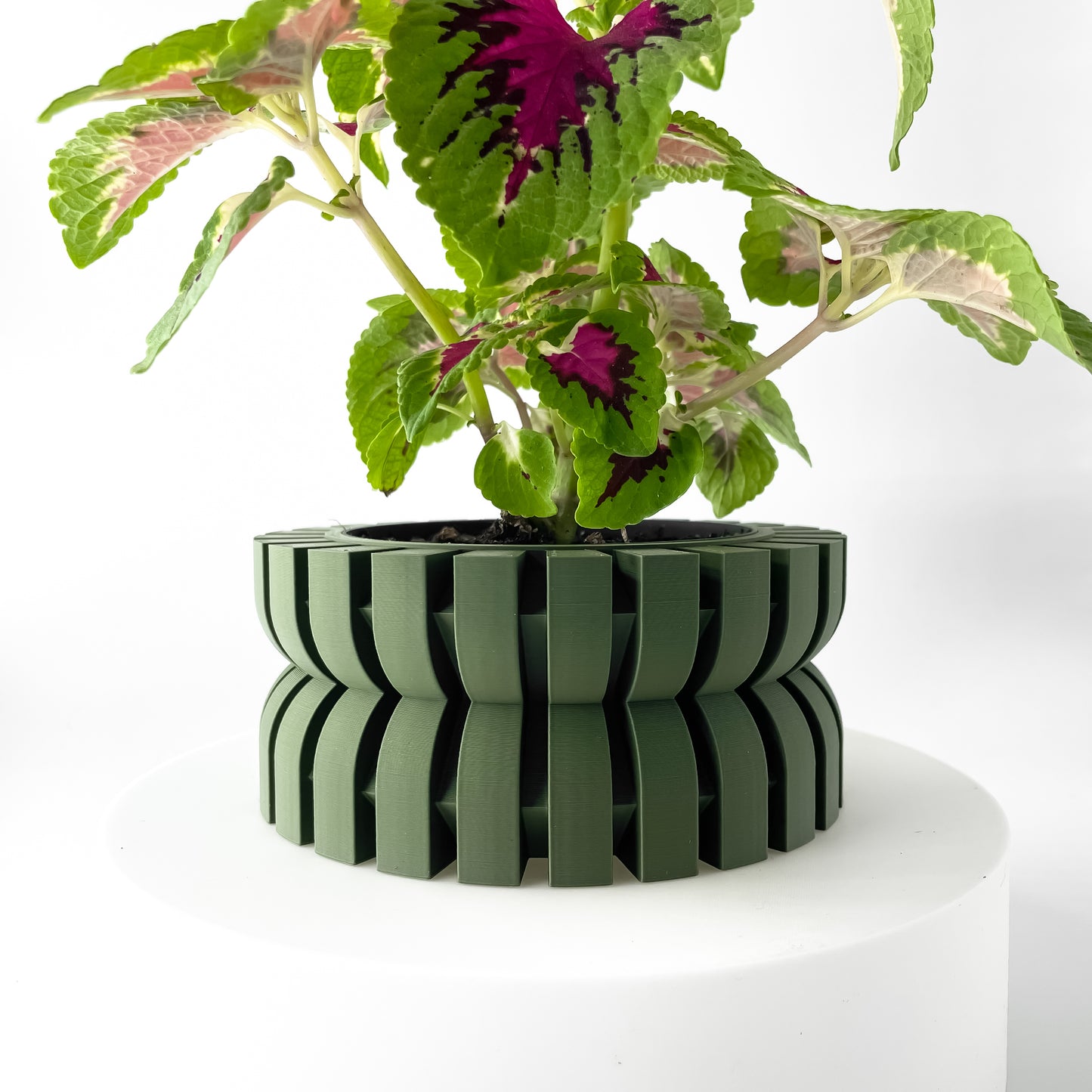 Dikey Dilimli Modern Saksı