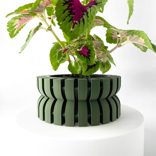 Dikey Dilimli Modern Saksı