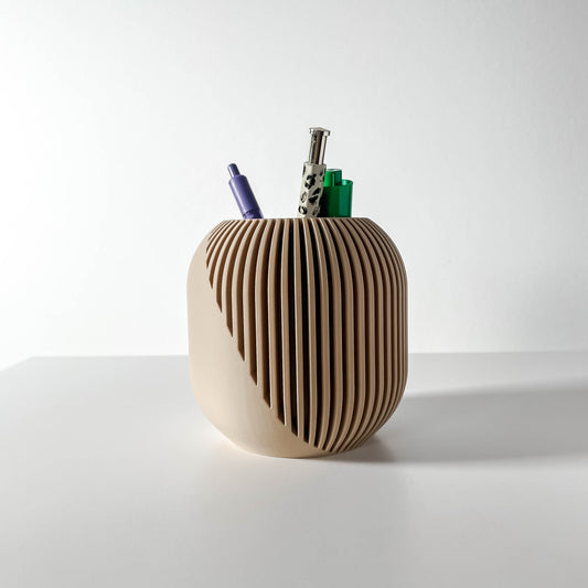 Dikey Kanallı Modern Kalemlik