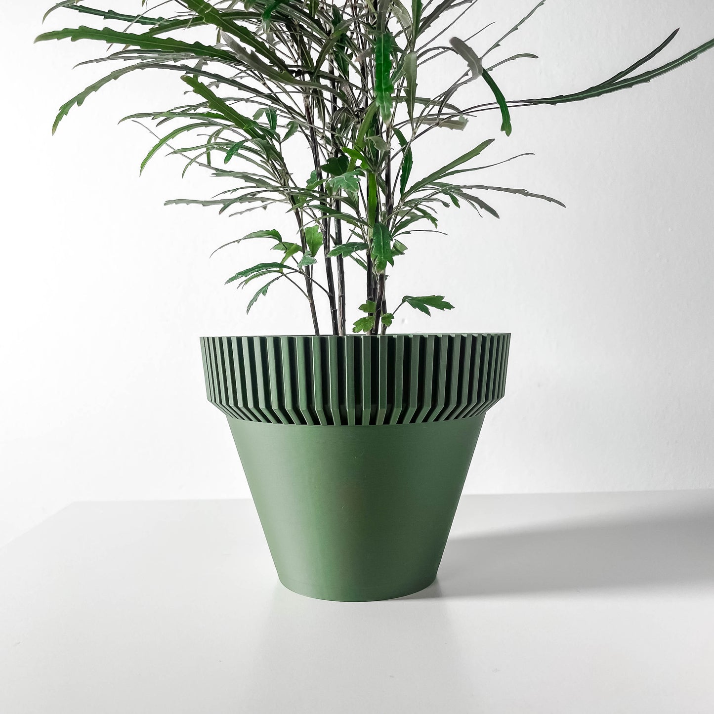 Tabaklı Fitilli Modern Saksı