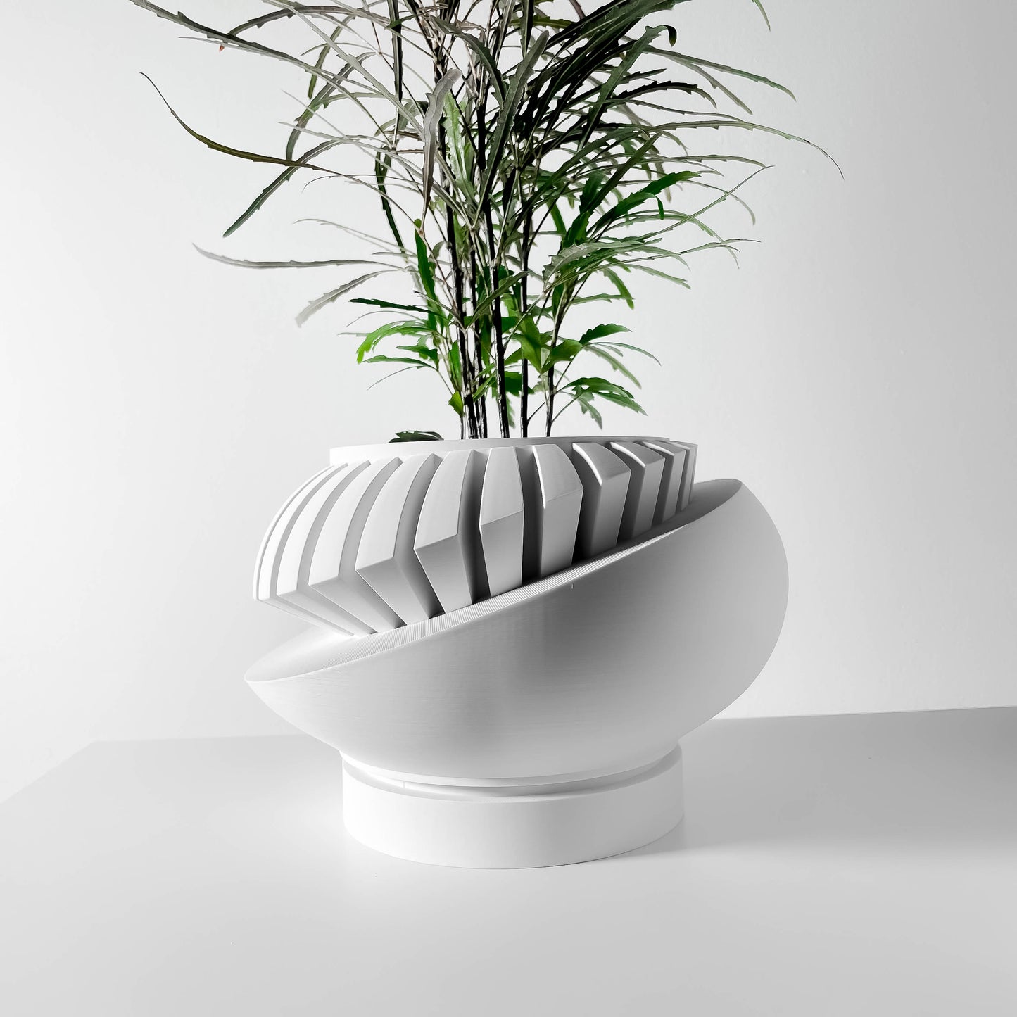 Dilimli Küre Modern Saksı